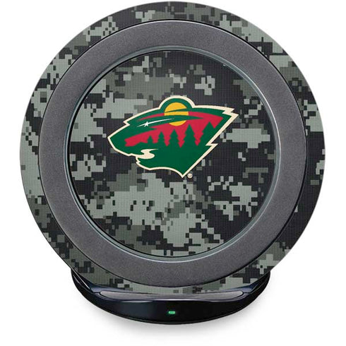NHL Minnesota Wild Camo Fast Charge Wireless Charging Stand Skin