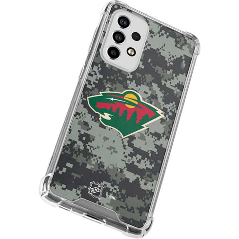 NHL Minnesota Wild Camo Galaxy A53 5G Clear Case