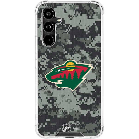 NHL Minnesota Wild Camo Galaxy A54 5G Clear Case