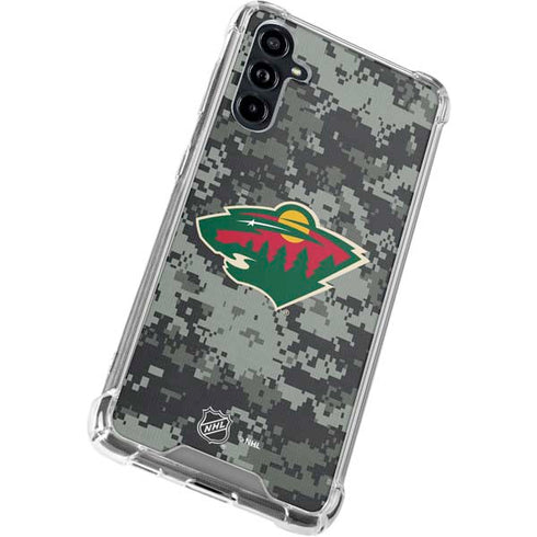 NHL Minnesota Wild Camo Galaxy A54 5G Clear Case