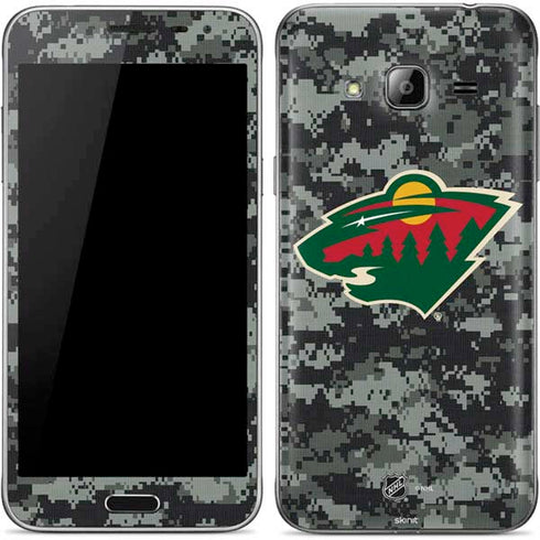 NHL Minnesota Wild Camo Galaxy J3 Skin