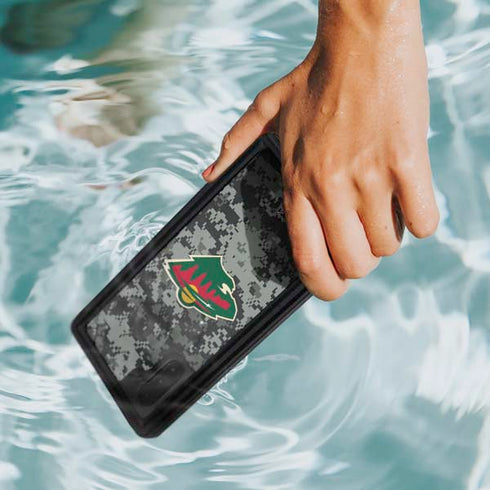 NHL Minnesota Wild Camo Galaxy Note 10 Waterproof Case