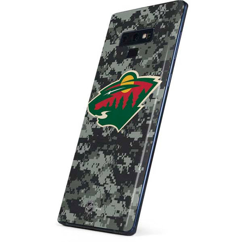 NHL Minnesota Wild Camo Galaxy Note 9 Skin
