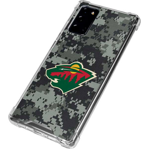 NHL Minnesota Wild Camo Galaxy Note20 5G Clear Case