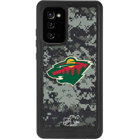 NHL Minnesota Wild Camo Galaxy Note20 5G Waterproof Case