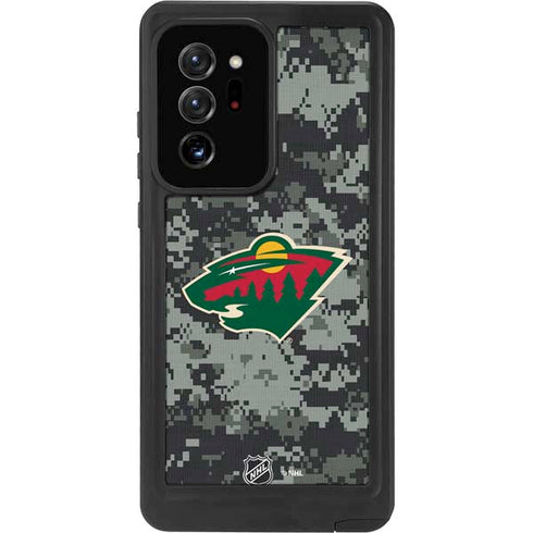 NHL Minnesota Wild Camo Galaxy Note20 Ultra 5G Waterproof Case