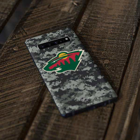 NHL Minnesota Wild Camo Galaxy S10 Skin