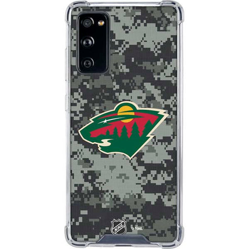 NHL Minnesota Wild Camo Galaxy S20 FE Clear Case