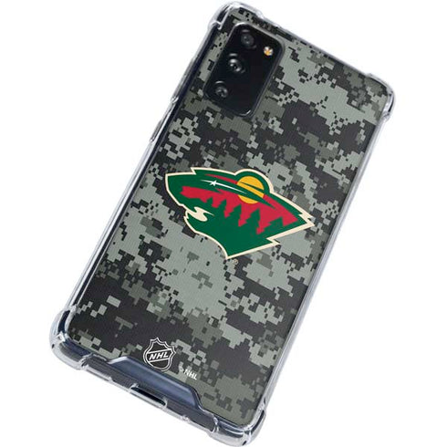 NHL Minnesota Wild Camo Galaxy S20 FE Clear Case