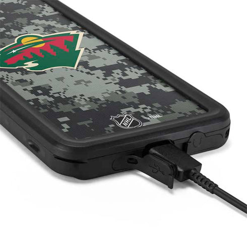 NHL Minnesota Wild Camo Galaxy S20 Plus Waterproof Case