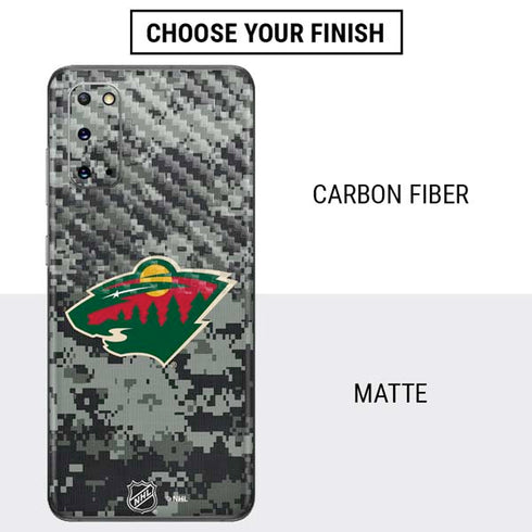 NHL Minnesota Wild Camo Galaxy S20 Skin
