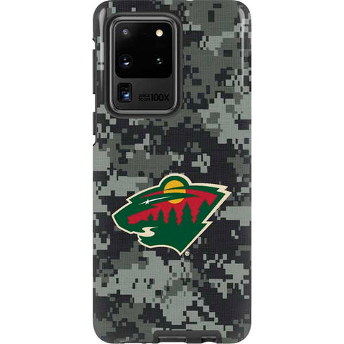 NHL Minnesota Wild Camo Galaxy S20 Ultra 5G Pro Case