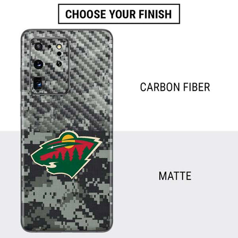 NHL Minnesota Wild Camo Galaxy S20 Ultra 5G Skin