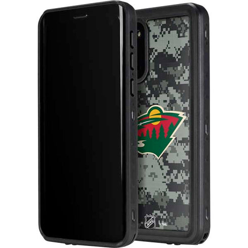 NHL Minnesota Wild Camo Galaxy S20 Waterproof Case