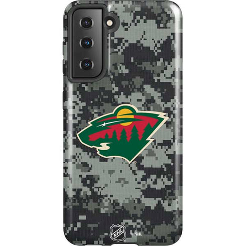 NHL Minnesota Wild Camo Galaxy S21 5G Pro Case