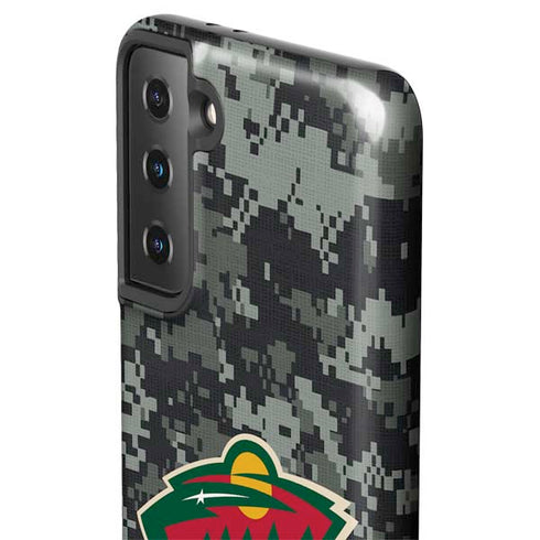 NHL Minnesota Wild Camo Galaxy S21 FE Pro Case