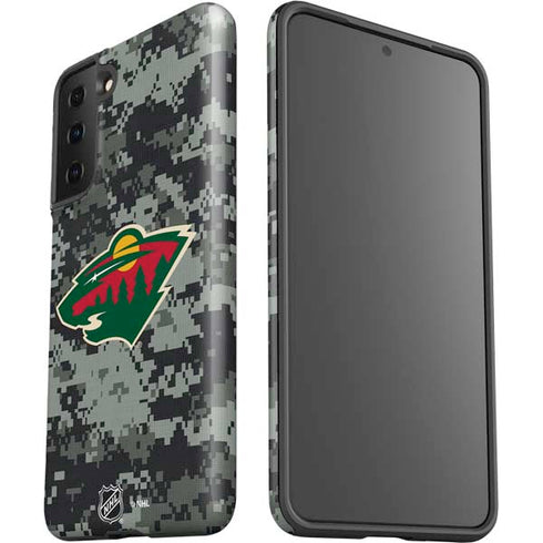 NHL Minnesota Wild Camo Galaxy S21 FE Pro Case