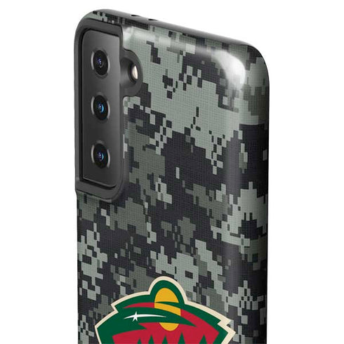 NHL Minnesota Wild Camo Galaxy S21 Plus 5G Pro Case
