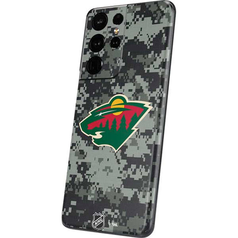NHL Minnesota Wild Camo Galaxy S21 Ultra 5G Skin