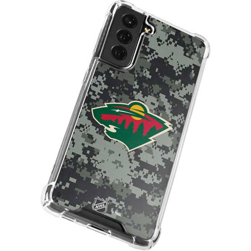 NHL Minnesota Wild Camo Galaxy S22 Plus Clear Case