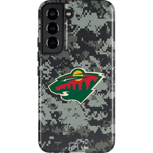 NHL Minnesota Wild Camo Galaxy S22 Pro Case
