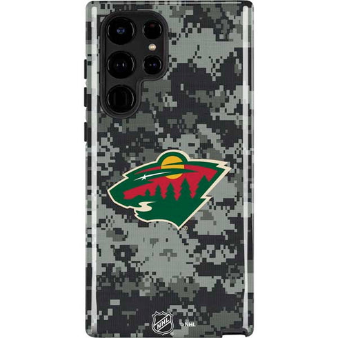 NHL Minnesota Wild Camo Galaxy S22 Ultra Pro Case