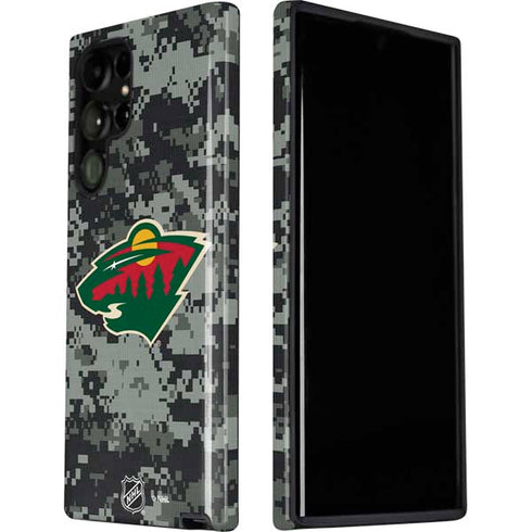 NHL Minnesota Wild Camo Galaxy S22 Ultra Pro Case
