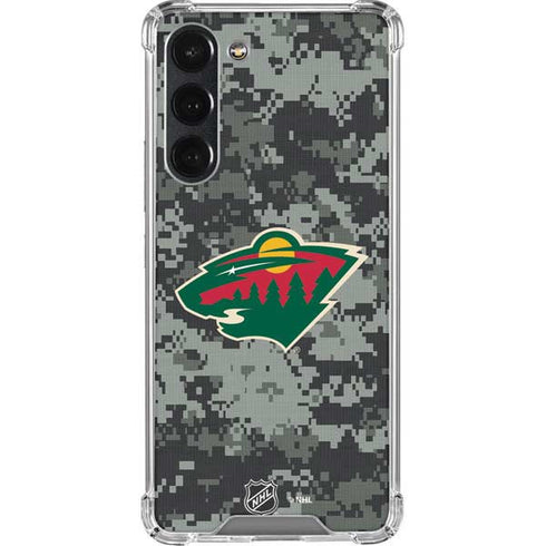 NHL Minnesota Wild Camo Galaxy S23 Plus Clear Case