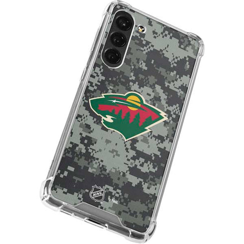 NHL Minnesota Wild Camo Galaxy S23 Plus Clear Case