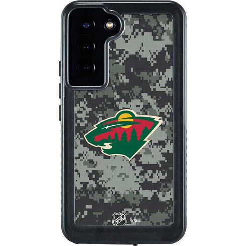 NHL Minnesota Wild Camo Galaxy S23 Plus Waterproof Case
