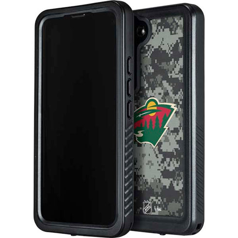NHL Minnesota Wild Camo Galaxy S23 Plus Waterproof Case