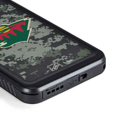NHL Minnesota Wild Camo Galaxy S23 Plus Waterproof Case