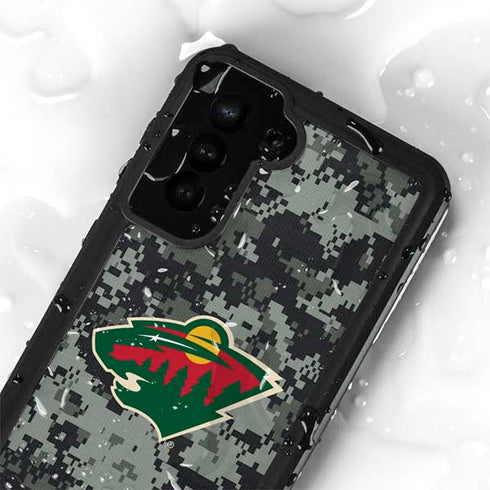 NHL Minnesota Wild Camo Galaxy S23 Plus Waterproof Case