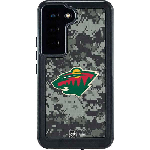 NHL Minnesota Wild Camo Galaxy S23 Waterproof Case
