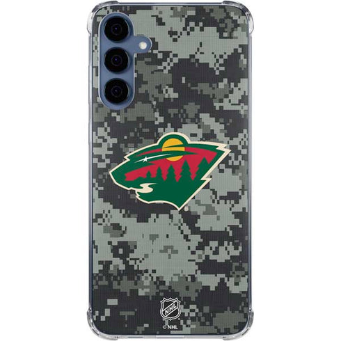 NHL Minnesota Wild Camo Galaxy S24 Clear Case