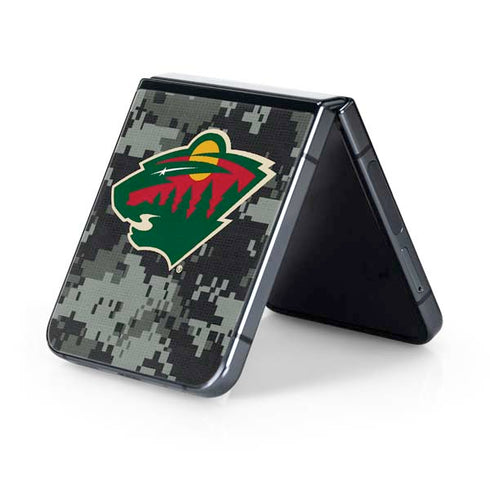 NHL Minnesota Wild Camo Galaxy Z Flip5 5G Skin