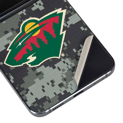 NHL Minnesota Wild Camo Galaxy Z Flip5 5G Skin