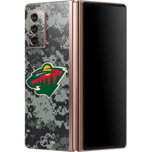 NHL Minnesota Wild Camo Galaxy Z Fold2 5G Skin
