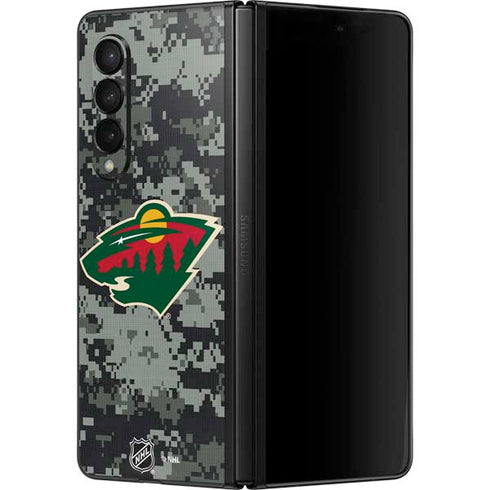 NHL Minnesota Wild Camo Galaxy Z Fold3 5G Skin