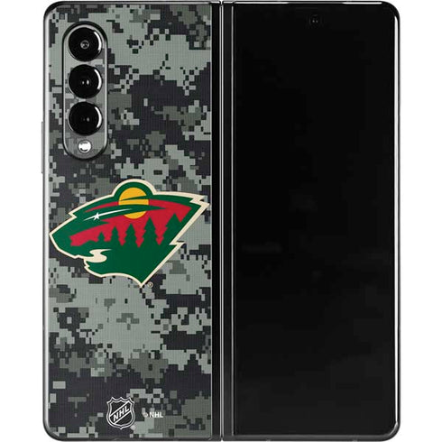 NHL Minnesota Wild Camo Galaxy Z Fold3 5G Skin