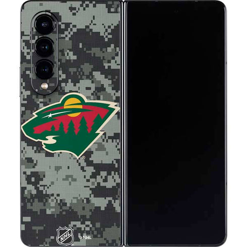 NHL Minnesota Wild Camo Galaxy Z Fold4 5G Skin