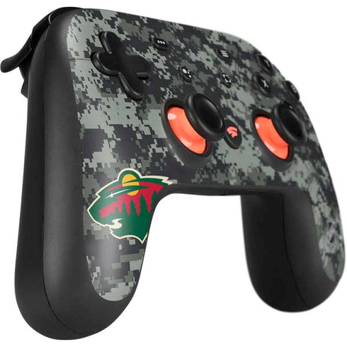 NHL Minnesota Wild Camo Google Stadia Controller Skin