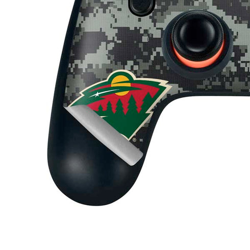 NHL Minnesota Wild Camo Google Stadia Controller Skin