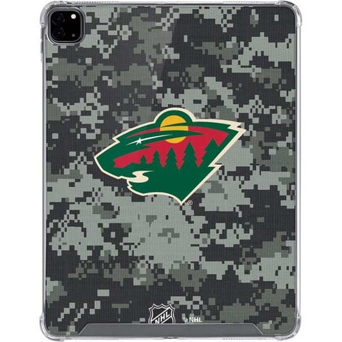 NHL Minnesota Wild Camo iPad Pro 12.9in (2020) Clear Case