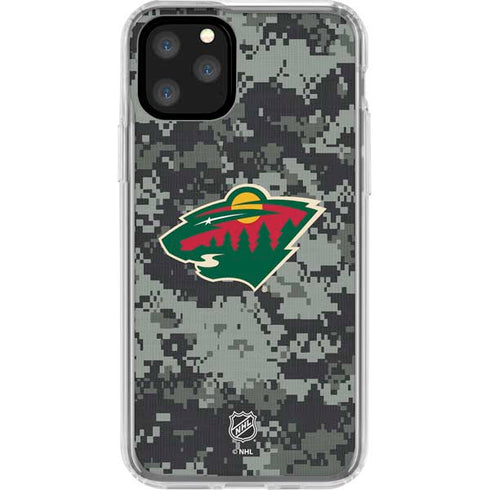 NHL Minnesota Wild Camo iPhone 11 Pro Clear Case