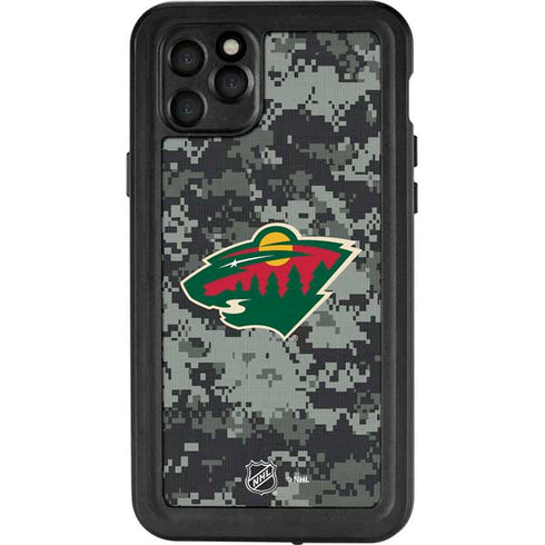 NHL Minnesota Wild Camo iPhone 11 Pro Max Waterproof Case