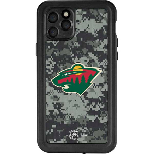 NHL Minnesota Wild Camo iPhone 11 Pro Waterproof Case