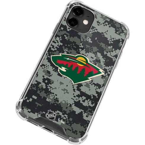 NHL Minnesota Wild Camo iPhone 12 Mini Clear Case