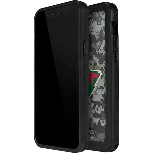 NHL Minnesota Wild Camo iPhone 12 Mini Waterproof Case