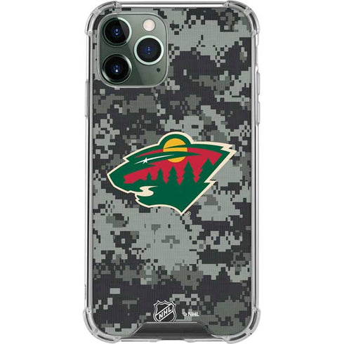 NHL Minnesota Wild Camo iPhone 12 Pro Clear Case